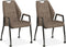 MX Sofa Stoel Axa met wielen - Taupe - set van 2 stuks