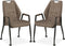 MX Sofa Stoel Axa met wielen - Taupe - set van 2 stuks