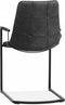 MX Sofa Stoel Condor met armleuning en freeswing onderstel kleur Antraciet - set van 2 stoelen