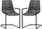 MX Sofa Stoel Condor met armleuning en freeswing onderstel kleur Antraciet - set van 2 stoelen