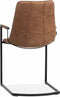 MX Sofa Stoel Condor met armleuning freeswing poot kleur Cognac - set van 2 stoelen