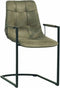MX Sofa Stoel Condor met armleuning freeswing poot kleur Olive