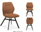 MX-Sofa - Stoel Jaime / Kleur: Cognac