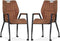 MX Sofa Stoel Olympic met wielen - Cognac - set van 2 stuks