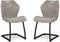 MX Sofa Stoel Riva - Lichtgrijs - set van 2 stoelen
