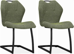 MX Sofa Stoel Riva - Turtle (groen) - set van 2 stoelen
