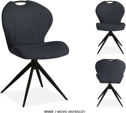MX-Sofa - Stoel River / Kleur: Antraciet