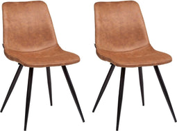MX Sofa Stoel Spot kleur Cognac (set van 2 stoelen)