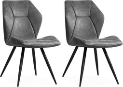 MX Sofa Stoel Tesla - Steel - set van 2 stoelen