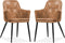 MX Sofa Stoel Venz, kleur Cognac (set van 2 stoelen)