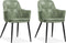 MX Sofa Stoel Venz, kleur Olijfgroen (set van 2 stoelen)