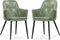 MX Sofa Stoel Venz, kleur Olijfgroen (set van 2 stoelen)