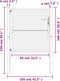 vidaXL - Poort - 105x150 - cm - staal - antracietkleurig