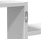 vidaXL - Wandschap - 104x15x49 - cm - bewerkt - hout - wit