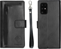 iMoshion Hoesje Geschikt voor Samsung Galaxy S20 Plus Hoesje Met Pasjeshouder - iMoshion Uitneembare 2-in-1 Bookcase met rits - Zwart