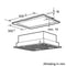 Bosch DHL555BL - Inbouwunit afzuigkap - 615 m³/uur - 53 cm