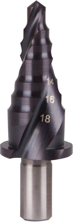 RUKO 101068F-1 Getrapte boor 6 - 18 mm HSS Gezamenlijke lengte 68 mm 3 vlakken schacht 1 stuk(s)