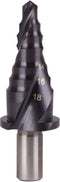 RUKO 101068F-1 Getrapte boor 6 - 18 mm HSS Gezamenlijke lengte 68 mm 3 vlakken schacht 1 stuk(s)