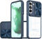 iMoshion Hoesje Geschikt voor Samsung Galaxy S22 Hoesje - iMoshion Camslider Backcover - Donkerblauw