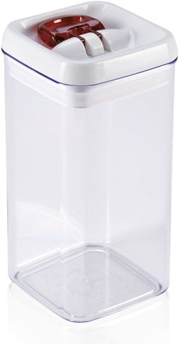 Leifheit fresh & easy voorraaddoos vierkant - 1,2 liter - wit