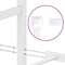 vidaXL - Bedframe - met - hoofdbord - metaal - wit - 100x200 - cm