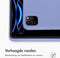 Accezz iPad Pro 12.9 (2020 - 2022) - Liquid Silicone Backcover met penhouder - Lila