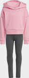 adidas Sportswear Hooded Fleece Trainingspak - Kinderen - Roze- 122