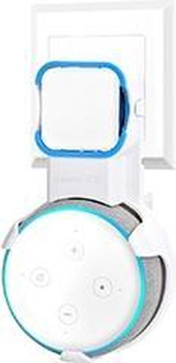 Terratec Hold ME Echo - Wandhouder voor Amazon Echo Dot (3e generatie) - Ingebouwde kabelgeleiding - Wit