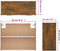 vidaXL - Hangkast - Lyon - 80x31x60 - cm - bewerkt - hout - gerookt - eikenkleurig