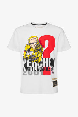 Valentino Rossi - T-shirt Unlimited Collection - 2001 WORLD TITLE (500 cc) - Lichtblauw - M (S)