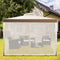 Coast Tuinpaviljoen - Partytent - 4 Zijwanden Waterbestendig UV-bescherming - Beige 300 x 300 cm