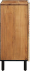 vidaXL - Dressoir - 90x33x75 - cm - Massief - Acaciahout