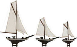 Decoratieve figuren Home ESPRIT Wit Bruin Mediterrane 55 x 8 x 70 cm (3 Onderdelen)