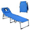 Coast - 5-Positie Verstelbare Vouwbare Loungestoel - 150 kg Dr - Blauw - 194x60x36-86 cm