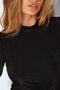 NOISY MAY NMINFINITY - Jurk met lange mouwen - Pofdetail op schouders - Zwart met glitter - Maat S