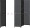 vidaXL - Kamerscherm - 3 - Panelen - Opvouwbaar - Zwart - 146x180 - cm - Poly - Rattan