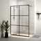 vidaXL - Inloopdouchewand - 140x195 - cm - transparant - ESG-glas - wit
