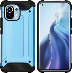 iMoshion Hoesje Geschikt voor Xiaomi Mi 11 Hoesje - iMoshion Rugged Xtreme Backcover - Lichtblauw