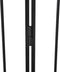 Metalen kachelscherm - 5-delig - 300 cm incl. poort - Zwart