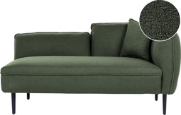 CHEVANNES - Chaise longue - Donkergroen - Boucle