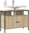vidaXL - Badmeubel - in - Sonoma - Eik - 80x30x60 - cm - Gefabriceerd - Hout