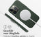 Accezz iPhone 14 Pro - MagSafe Leather Backcover - Echt leer met verhoogde randen - Cedar Green