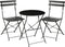 Mica Decorations Laurence Bistroset - Set van 3 - Inklapbaar - Zwart (3 stuks)