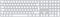 Apple Magic Keyboard - FullSize Toetsenbord - Touch ID en numeriek toetsenblok - Wit (2024)