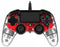 Nacon Officieel gelicenseerde Illuminated Wired Compact Controller - PS4 - Bedraad - Rood