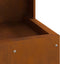 vidaXL - Vuurkorf - Vierkant - 35x35x100 - cm - Verweerd - Staal