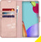 Accezz Samsung Galaxy A52 / A52s / A52 (5G) - Wallet Softcase Bookcase - 3 Pashouders - Rosé Goud