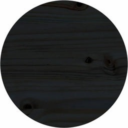 vidaXL - Tafelblad - Ø30x2,5 - cm - massief - grenenhout - zwart
