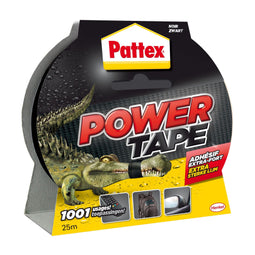 Pattex - Plakband pattex 50mmx25m power e zwart | 6 stuks