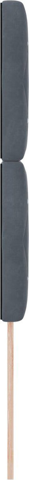 vidaXL - Hoofdbord - Cristal - Knop - Tufted - Donkergrijs - 100 - cm - Velours